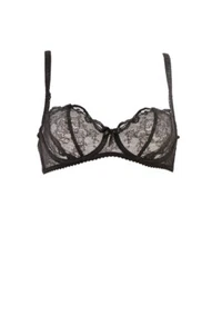 AGENT PROVOCATEUR Womens Bra Elegant Lace Black Size UK 34B - Picture 1 of 4