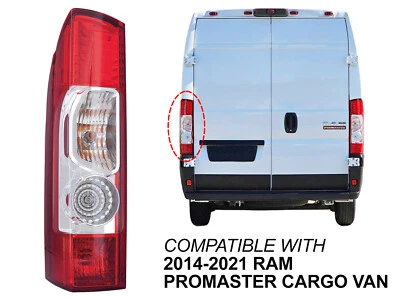 Para Luz Trasera 2014-2021 RAM ProMaster 1500 2500 3500 con Bombilla Driver Lado Izquierdo Foto 1 de 4