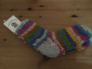 BN Pachamama Hand-made wool Riobamba oatmeal sofa socks - Picture 1 of 1