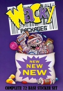 2024 WACKY PACKAGES ALL NEW SERIES HALLOWEEN EDITION 81 BASE SET + BOX & WRAPPER - Bild 1 von 1