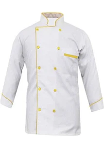 Cucina Chef Uniforme Uomo Chef Giacca Doppiopetto CCJLS08WY - Foto 1 di 22