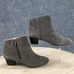 Botas Alfani para mujer 7 M Sicilia con cremallera lateral al tobillo gris tacones gamuza informales - Imagen 1 de 22