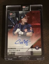 2018 TOPPS NOW #OD-156D ALEX BREGMAN ROAD TO OPENING DAY AUTO # 8/10