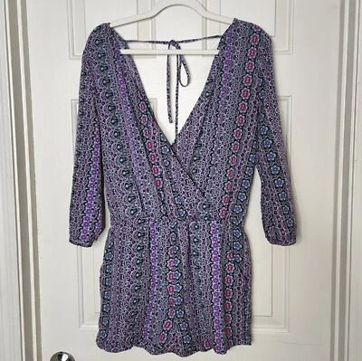 Mameluco Sanctuary Manga Larga Ligero Talla Pequeña Geométrico Floral Fluido Foto 1 de 4