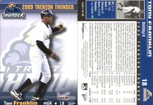 Tony Franklin 2009 MultiAd Trenton Thunder #1 RC Card FREE SHIP *AutographDen* - Picture 1 of 1