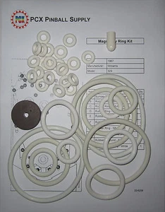 Kit de anillo de goma máquina de pinball Williams Magic Town 1967 - Imagen 1 de 2