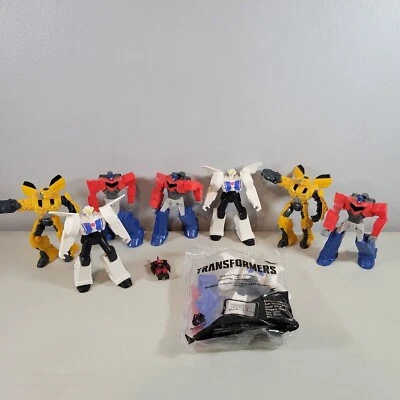 Transformers Toy Lot Optimus Prime & Bumblebee Mini Figures White Variant  - Image 1 of 4