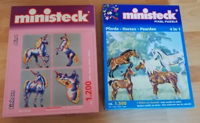 Ministeck pferde, Einhörner Konvolut Dachbodenfund Sehr gut - Bild 1 von 4