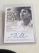 2014-15 Pervis Ellison UPPER DECK NCAA MARCH MADNESS 1961 Outstanding AUTOGRAPH