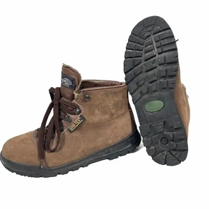 Womens 7.5 M Vasque Skywalk Brown Suede Leather Hiking Boots Made in Italy 7531 - Picture 1 of 10