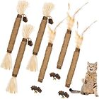 Dacitiery Silvervine Chew Sticks Cat Toys, 6 Pack Natural Cat Teeth Nip Cleanin