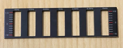 Frontalino per l'equalizzatore del preamplificatore AIWA GX-110 - Immagine 1 di 2