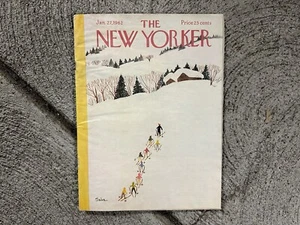 Vintage The New Yorker January 27 1962 Magazine Theme Cover Susanne Scuba Issue - Picture 1 of 1