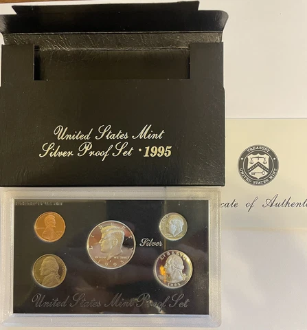 1995-S Silver Proof Set - United States Mint Silver Proof Coin Set - BB Cover