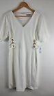 Shelby And Palmer White Bodycon Dress New With Tag 96%Polyester Dress Size 14