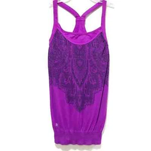 ATHLETA Women's Seamless Racerback Tank Top with Built in Shelf Bra. - Picture 1 of 9