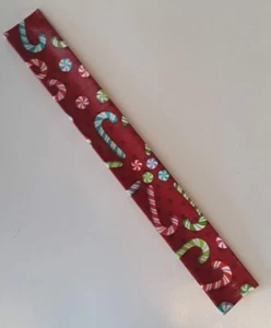 Peppermint Candy Christmas Slap Bracelet handmade duck duct tape - Picture 1 of 2