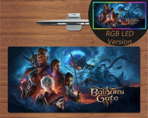 Anime RGB LED großes Mauspad Baldur's Gate 3 Spielmatte Mousepad Geschenk - Bild 1 von 3