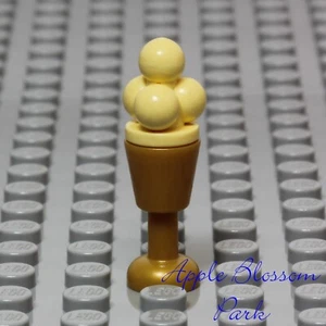 NUEVO Lego Minifigura Caramelo Helado - Comida de Postre Amarillo Claro con Taza Dorada - Imagen 1 de 3
