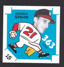 Milwaukee Braves 1980 Laughlin 300/400/500 - WARREN SPAHN 363 WINS