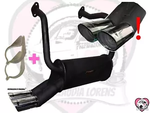 MARMITTA + STAFFE RINFORZATE FIAT 500 126 STRADALE 650 700CC SCARICO DOPPIO INOX - Foto 1 di 1