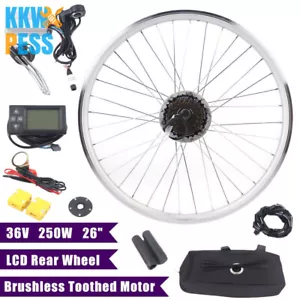 26" / 28" Hinterrad E Bike Conversion Set Kit 36V Ebike Elektrofahrrad Umbausatz - Bild 1 von 36