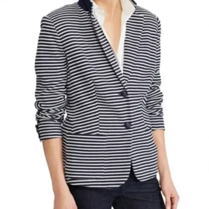 Lauren Ralph Lauren Striped Nautical Two Button Blazer - Small Petite - Picture 1 of 11