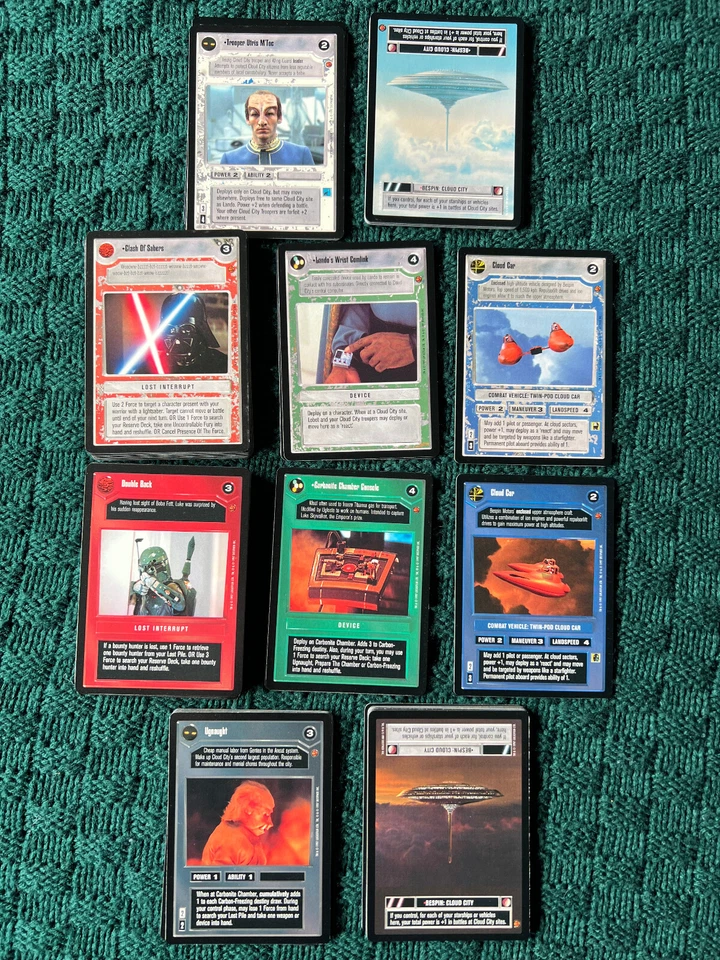 Star Wars CCG Cloud City Common/Uncommon Complete Set, 100 Cards - Image 1 of 1