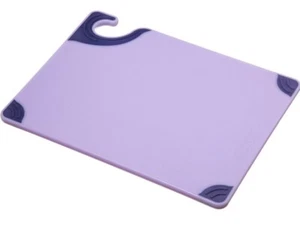 San Jamar Saf-T-Grip Plastic Cutting Board with Safety Hook, 9" x 12" x 0.375" - Picture 1 of 4
