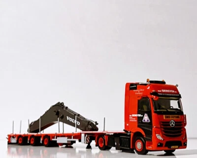 Rimorchio pianale Mercedes Actros + braccio come carico "Van Grinsven" modell... - Immagine 1 di 4