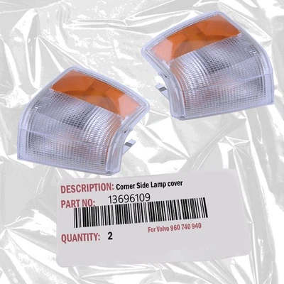 Lámpara de conducción de señal de luz de esquina de estacionamiento para Volvo 740 940 960 izquierda + derecha 2 piezas Foto 1 de 4