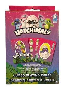 Hatchimals JUMBO Playing Cards 5" x 3.5" Adorable Character Game Deck for Age 4+ - Picture 1 of 2