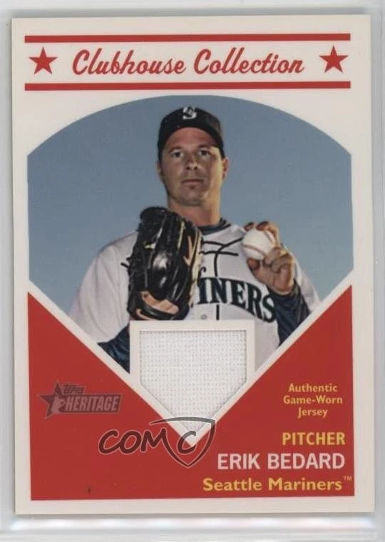 2008 Topps Heritage Clubhouse Collection Relic Erik Bedard #HCCEB - Image 1 of 2