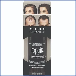 Toppik Fibre per la Costruzione dei Capelli 12 gr - Marrone Scuro - Foto 1 di 12