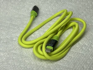 240W Fast Charging USB Type-C to Type-C Cable (1.5m, Yellow, Real-Time Power - Picture 1 of 9