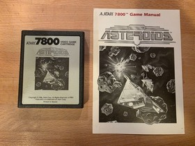 Asteroids (Atari 7800 1986) Game & Manual - Tested