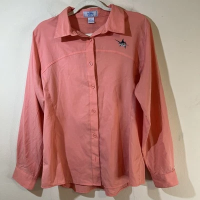 Guy Harvey Womens Large Long Sleeve Button Front Vented Fishing Shirt Bluewater - Image 1 of 4