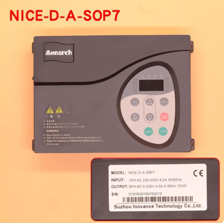 1 pieza NUEVO Controlador de máquina de puerta de ascensor Monarch NICE-D-A-SOP7 Foto 1 de 1