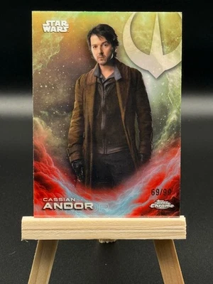 2025 Topps Chrome Star Wars CASSIAN ANDOR /99 Green Refractor Costco Excl. CE-9 - Image 1 of 2