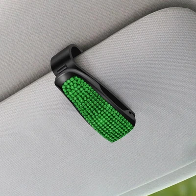 Clip de soporte para gafas de coche colorido - Organizador de almacenamiento de gafas de sol para interior de coche Foto 1 de 4