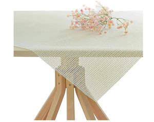Anti Slip PVC Tablecloth Underlay Non Skid Foam Mat Protector 200x140cm White - Picture 1 of 9