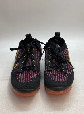 Nike Air VaporMax 2021 FK Black University Gold Shoes Youth Size 7Y COA - Image 1 of 4