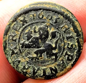 1605 Spanish 2 Maravedis PIRATE TREASURE Colonial Era Cob! - Picture 1 of 2