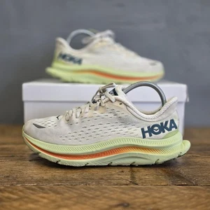 Hoka One One Kawana Mens Size UK 7.5 White Trainers Running Shoes Gym Shoes - Imagen 1 de 11