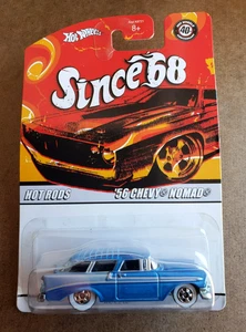 2008 Hot Wheels '56 CHEVY NOMAD Blue SINCE '68 HOT RODS 6/10 1:64 White Wall 5SP - Picture 1 of 17