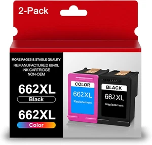 Repuesto cartucho de tinta 662XL para HP Deskjet 1015 2515 2645 3515 3545 4510 - Imagen 1 de 6