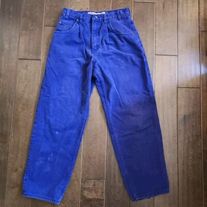 Jeans viola uomo vintage Roglins - taglia 31S (HA MACCHIE) - Foto 1 di 20