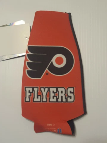 PHILADELPHIA FLYERS  12 oz KOOZIE INSULATED COOLER BOTTLE HOLDER FOLDS FLAT NEW Cover