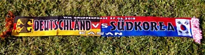 Deutschland - Südkorea Schal Vorrunde Spielschal WM BRD Fan Block Germany - Picture 1 of 1