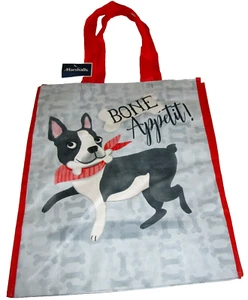 Reusable Tote Bag ~ BONE APPETIT ~ 14" X 16" X 8" ~ By MARSHALL'S - Picture 1 of 1